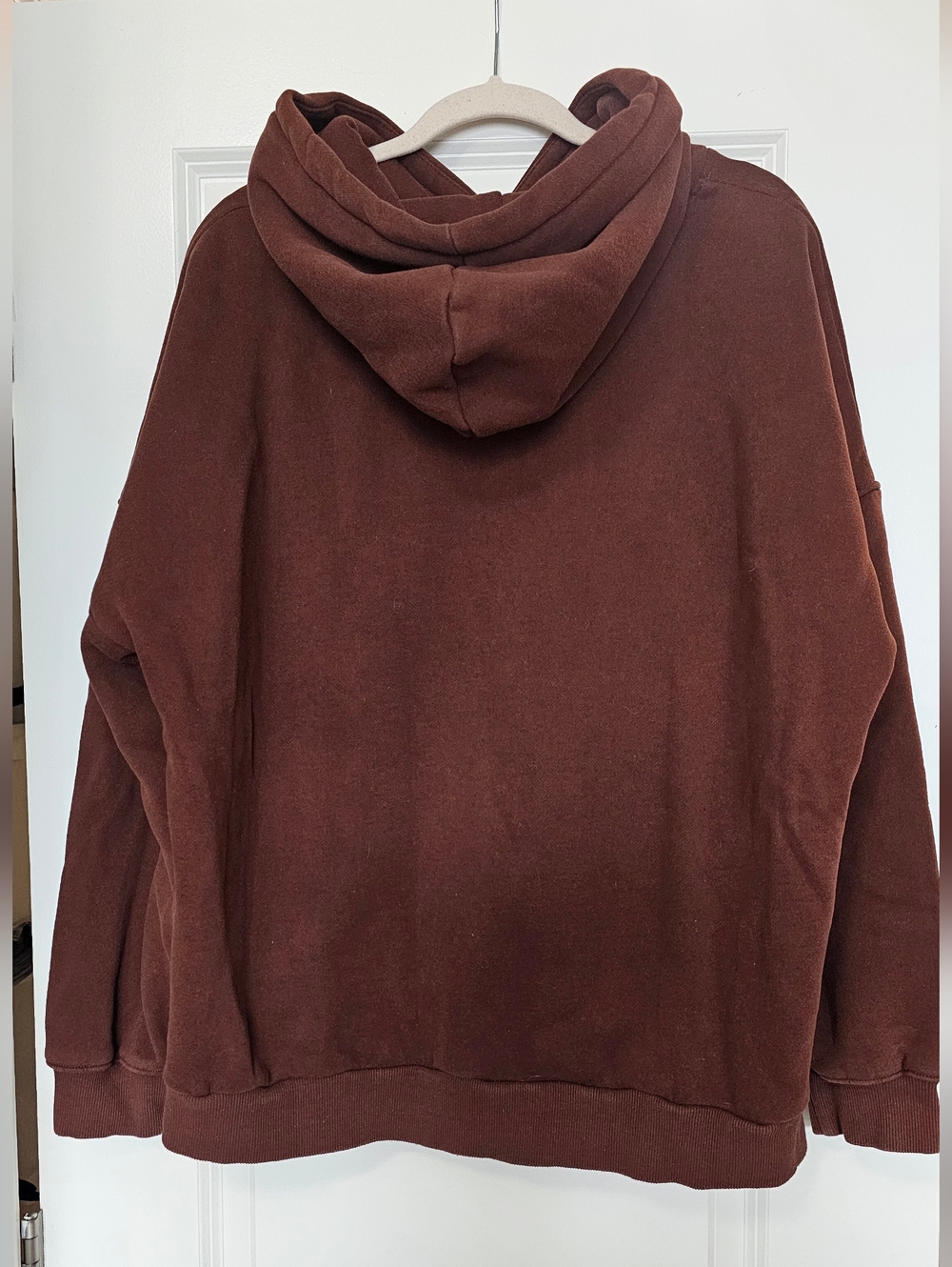 ANRABESS Oversized Hoodie Brown Cozy Fleece Pullover Sweatshirt Women’s Large - Picture 2 of 6